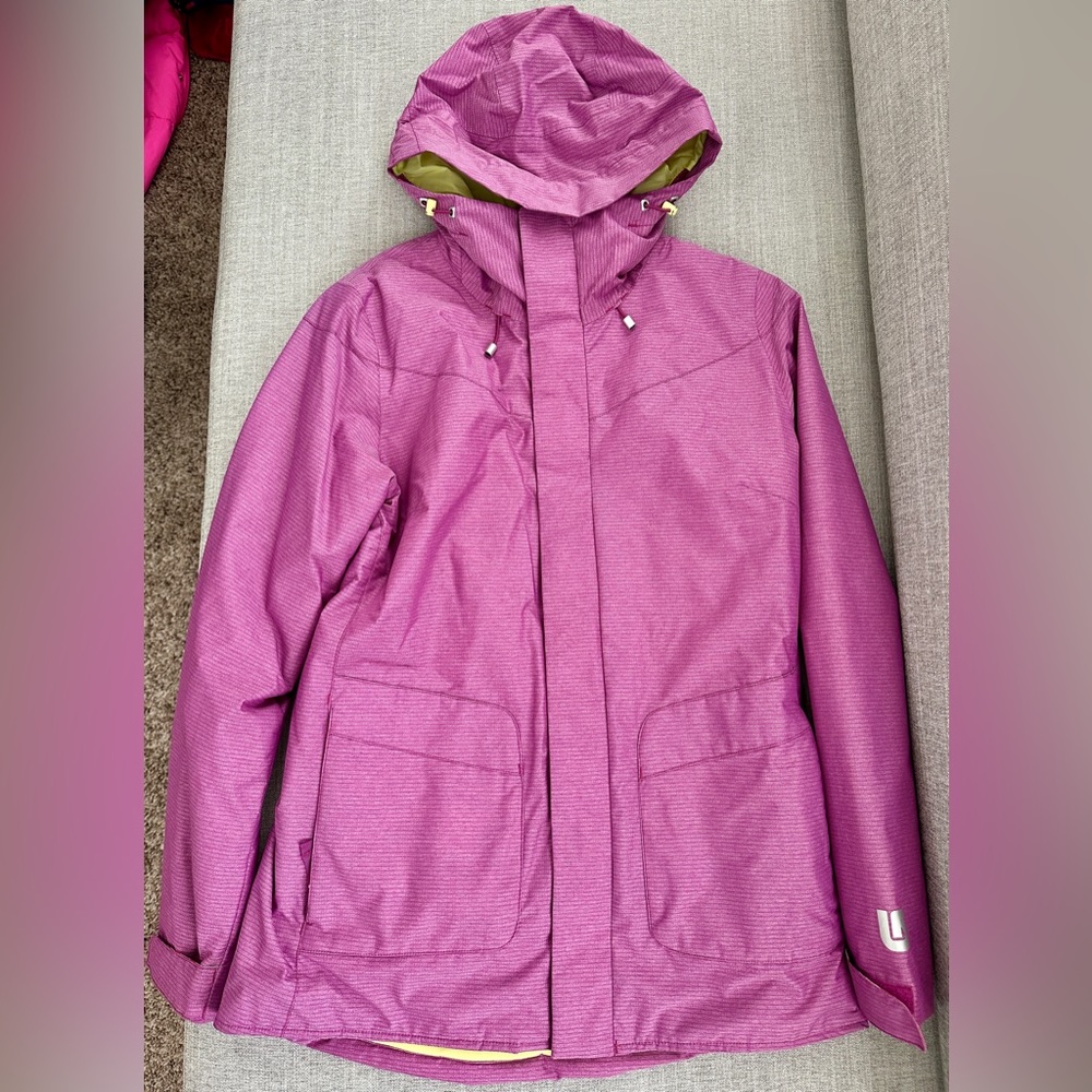 Burton Women's Ski Jacket in Purple and Green